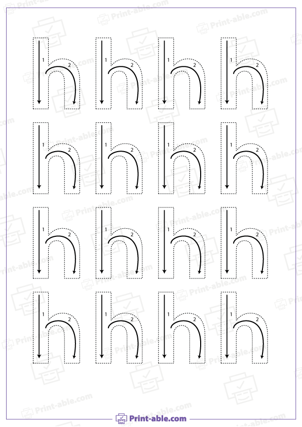 Letter H Printable