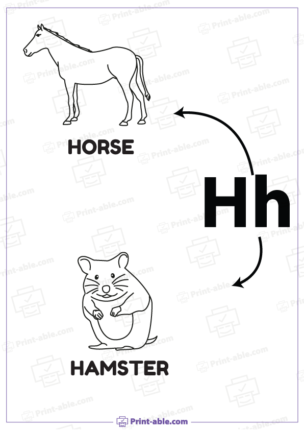 Letter H Printable