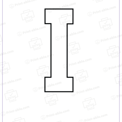 Letter I Printable Free Download