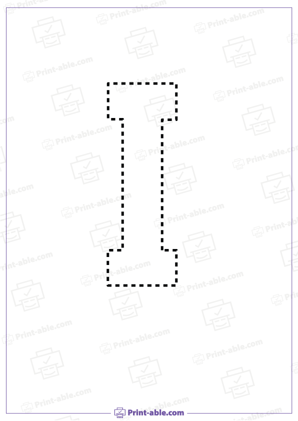 Letter I Printable