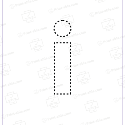 Letter I Printable Free Download