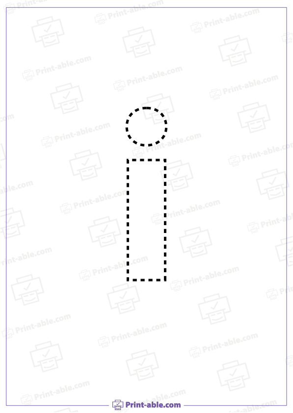 Letter I Printable