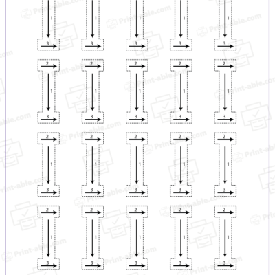 Letter I Printable Free Download