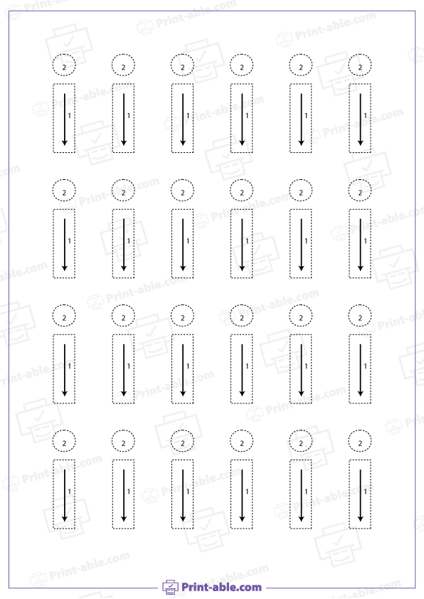 Letter I Printable