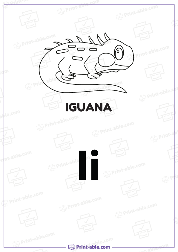 Letter I Printable