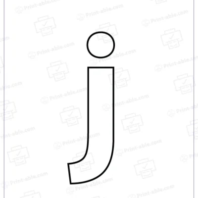 Letter J Printable Free Download