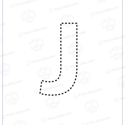 Letter J Printable Free Download