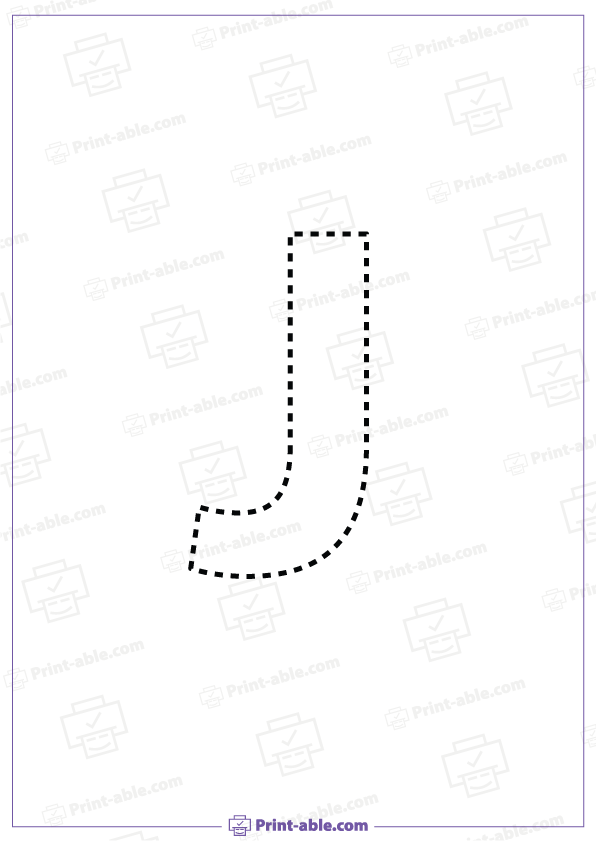 Letter J Printable Free Download