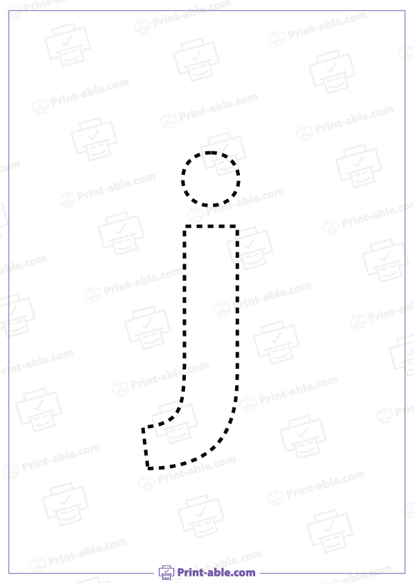 Letter J Printable Free Download