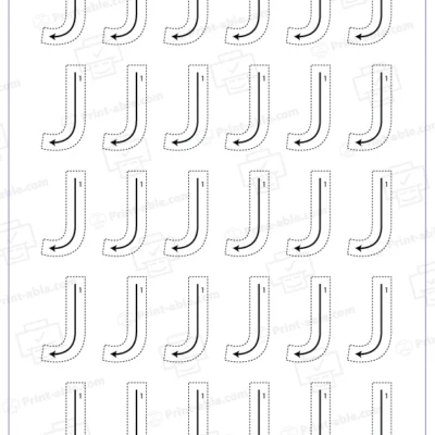 Letter J Printable Free Download
