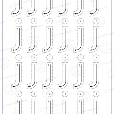 Letter J Printable Free Download