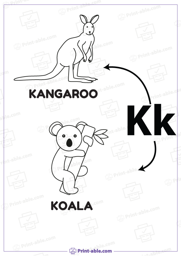 Letter K Printable Worksheet