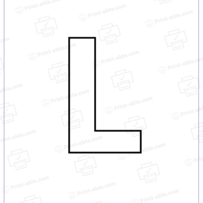 Letter L Printable Free Download
