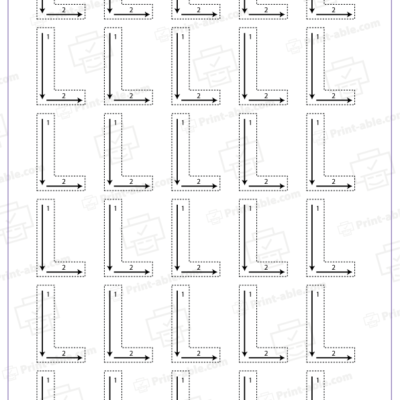 Letter L Printable Free Download