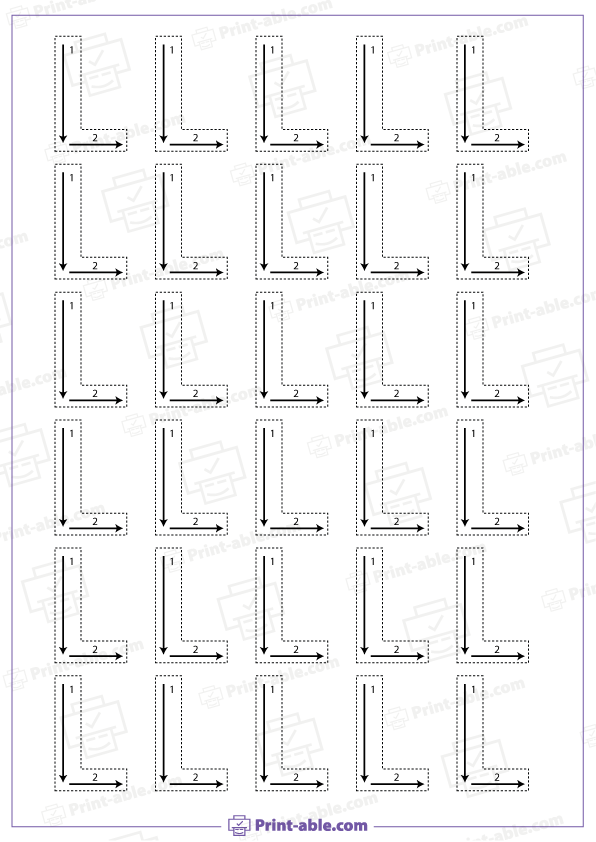 Letter L Printable Free Download