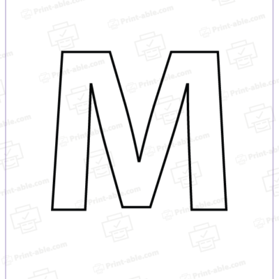 letter m printable free download