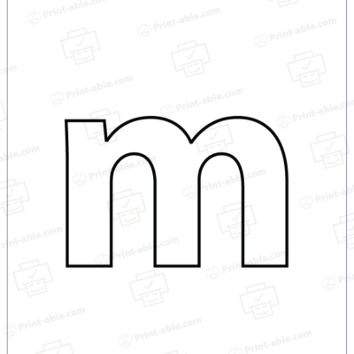 letter m printable free download