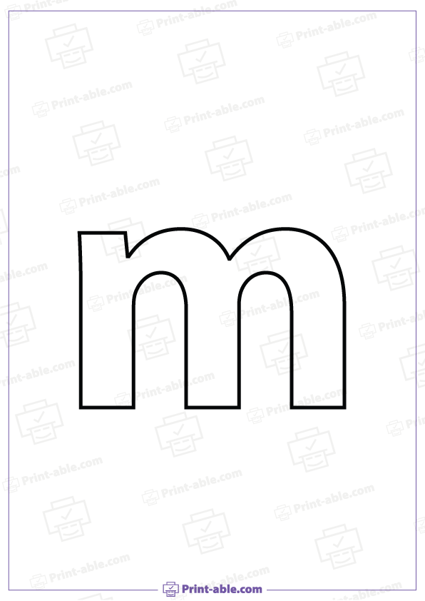 letter m printable free download
