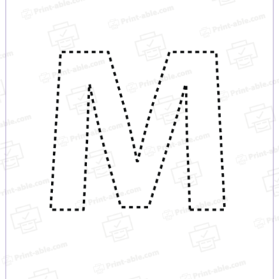 letter m printable free download