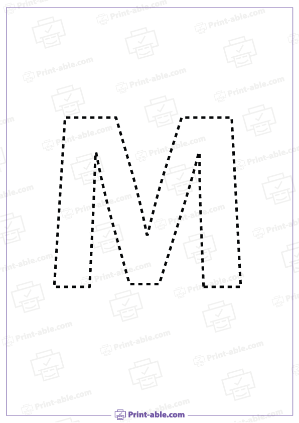 letter m printable free download