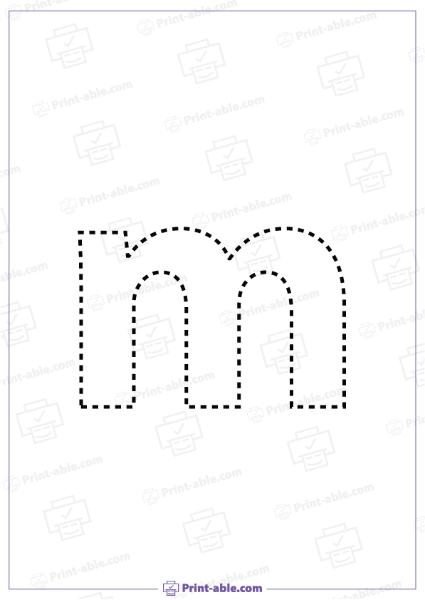 letter m printable free download