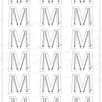 letter m printable free download