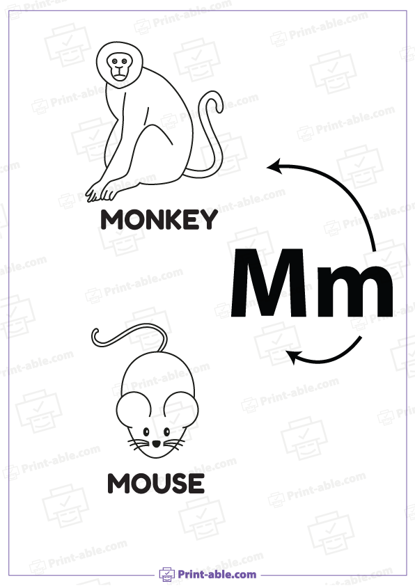 letter m printable free download