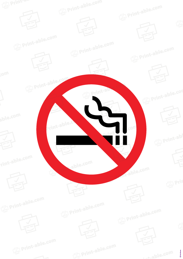No Smoking Sign Printable