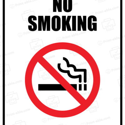 No smoking sign printable free download