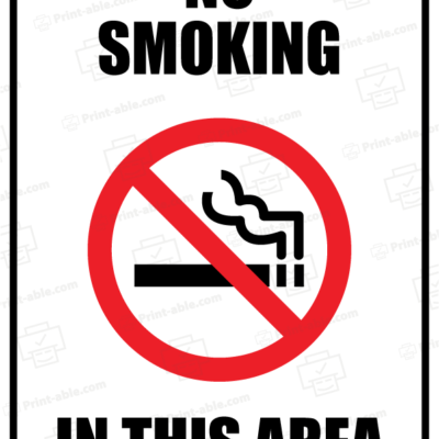 No smoking sign printable free download