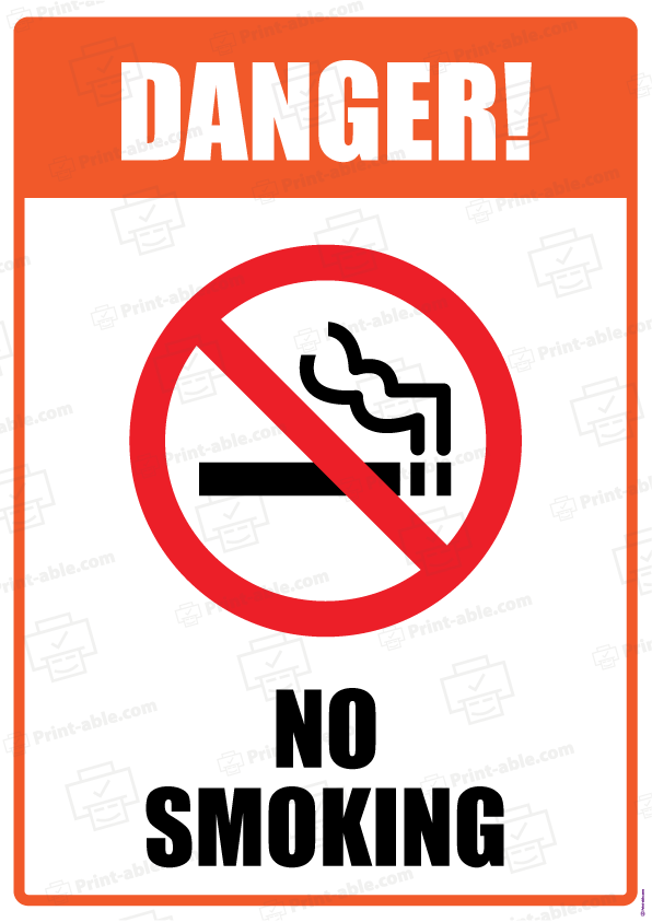 No Smoking Sign Printable