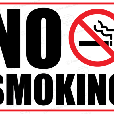 No smoking sign printable free download