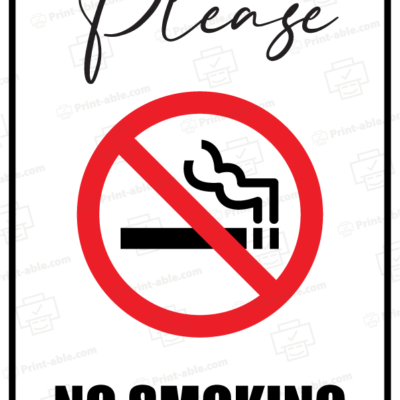No smoking sign printable free download