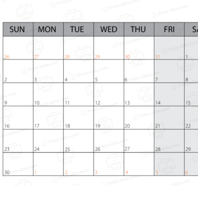 November 2025 Calendar Printable