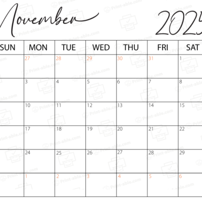 November 2025 Calendar Printable 1651