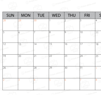 October 2025 Calendar Printable
