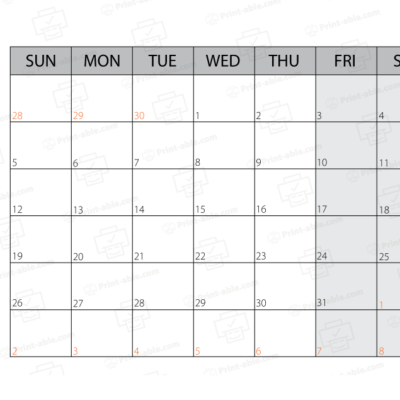 October 2025 Calendar Printable