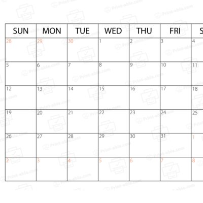 October 2025 Calendar Printable