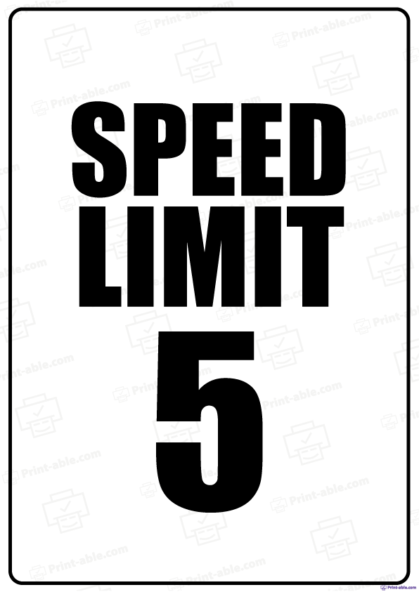 Road Sign Printable Free Download