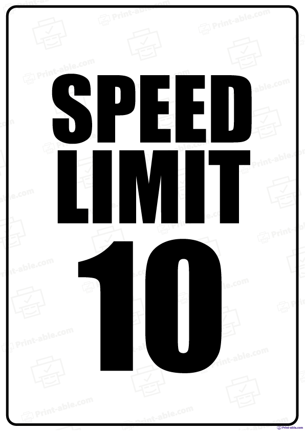 Road Sign Printable Free Download