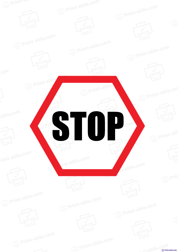 Road Sign Printable Free Download