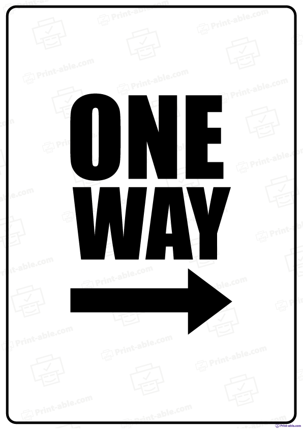 Road Sign Printable Free Download