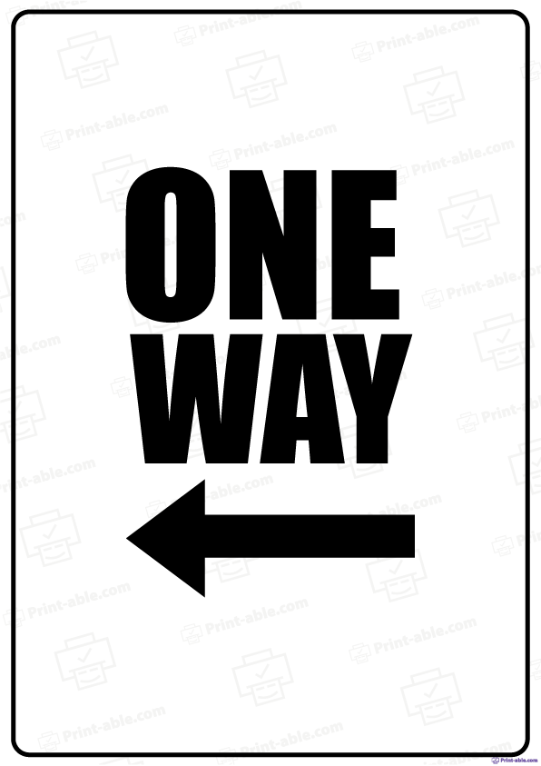 Road Sign Printable Free Download