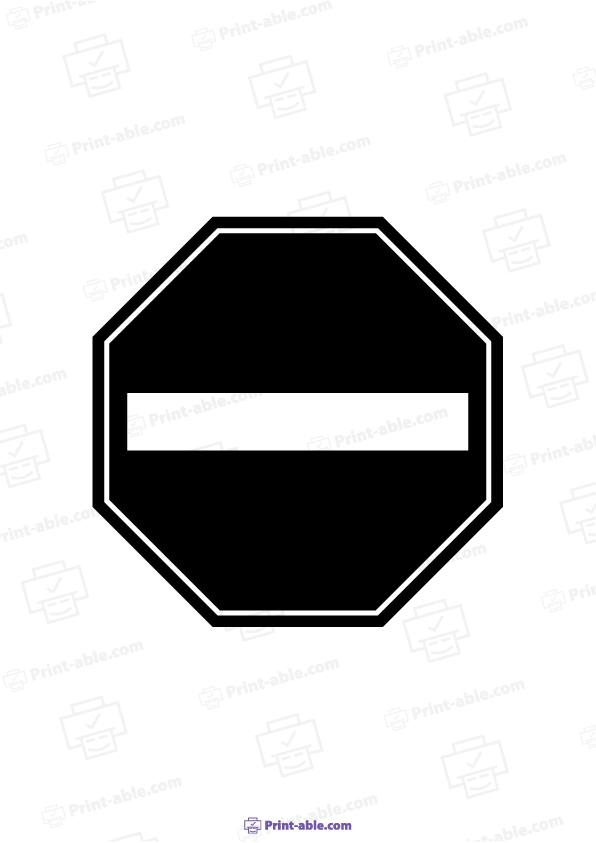 Stop Sign Printable