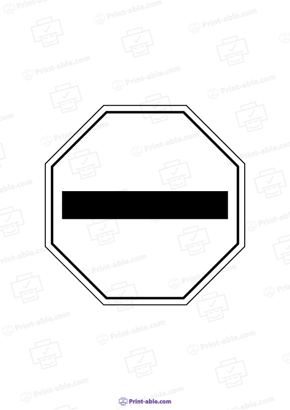 Stop Sign Printable