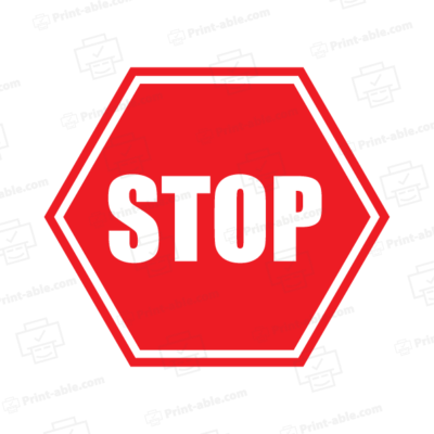 Stop sign printable free download