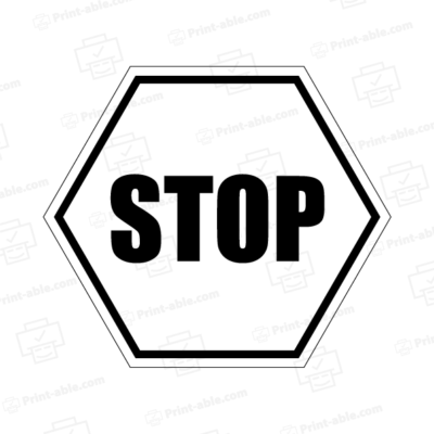 Stop sign printable free download