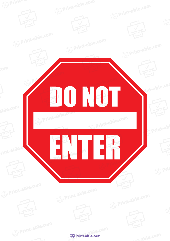 Stop Sign Printable