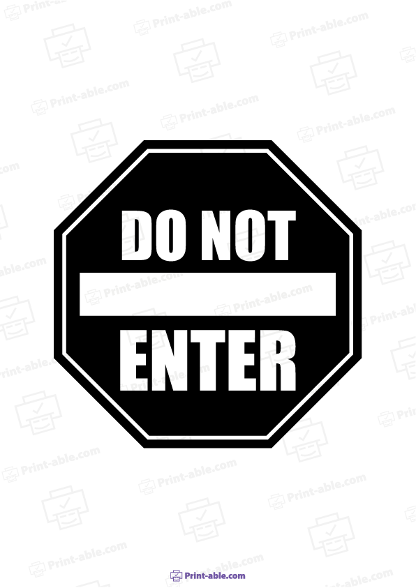 Stop Sign Printable
