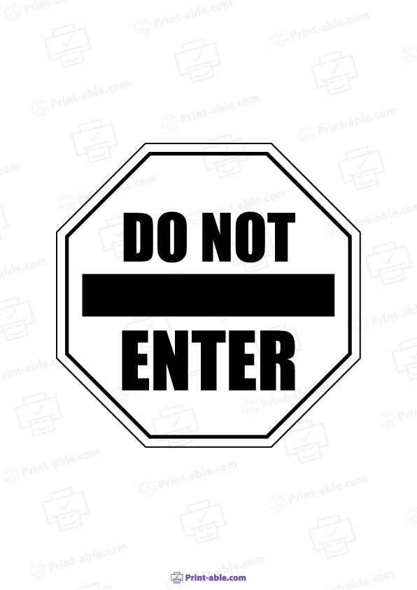 Stop Sign Printable